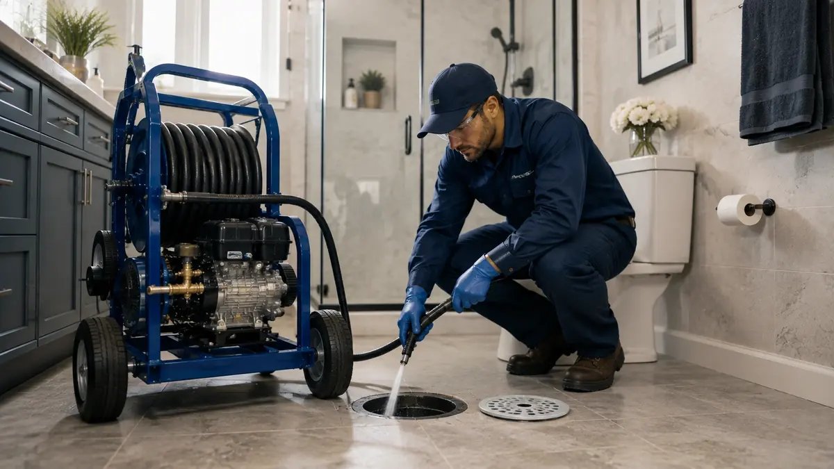 Bathroom Drain Hydro Jetting in San Marcos