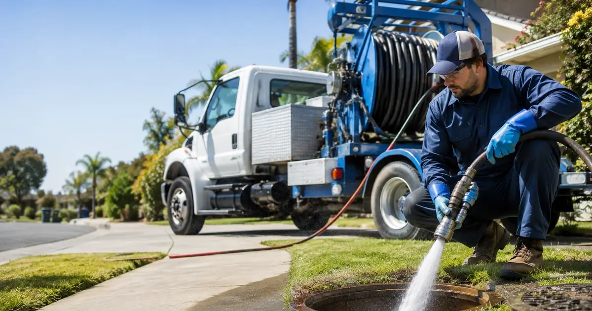 Hydro jet sewer cleaning San Marcos