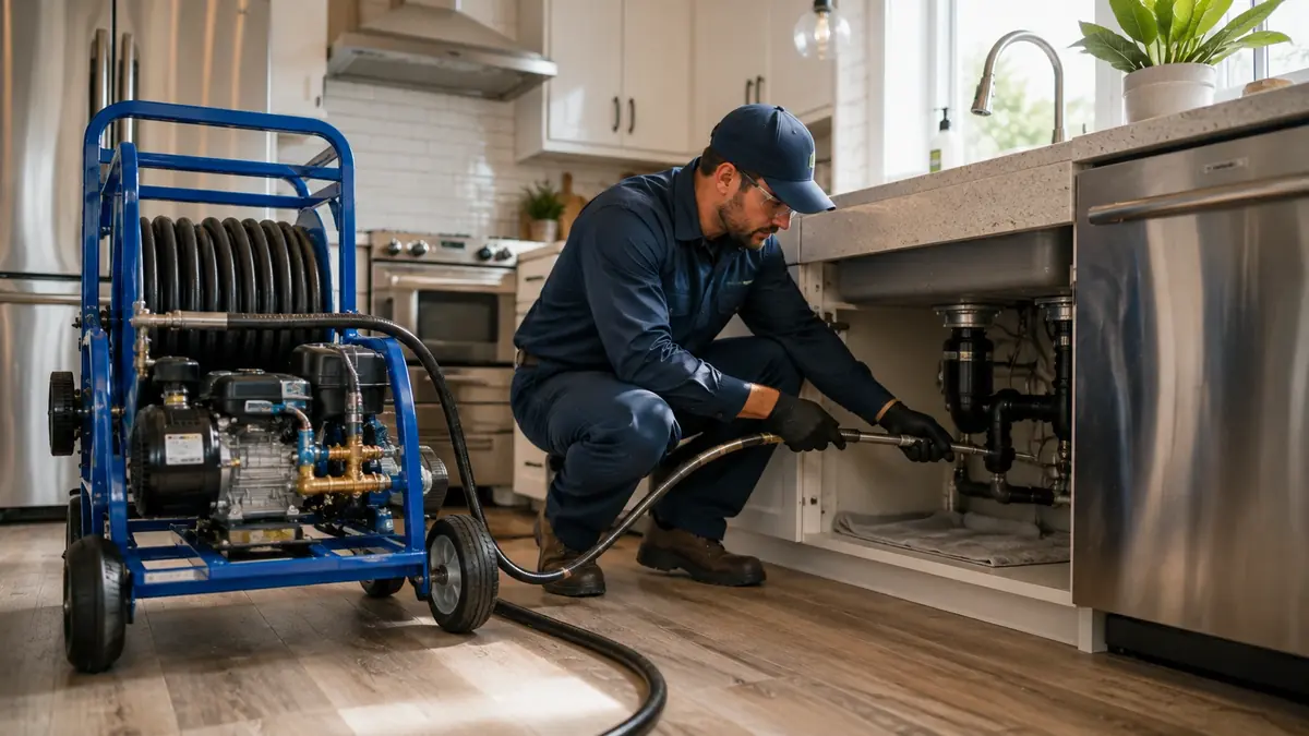 Kitchen Drain Hydro Jetting in San Marcos